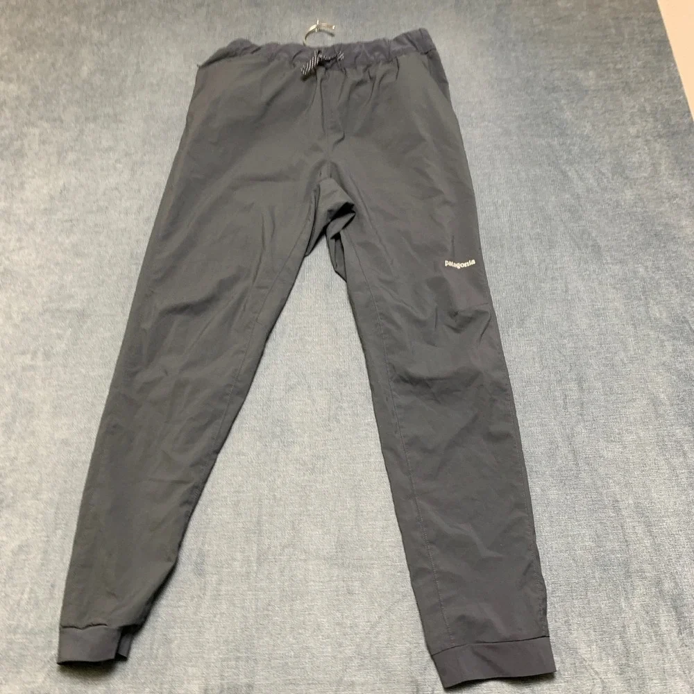 Patagonia Worn Wear Terrebonne Joggers Pants Mens S Gray Tapered Leg Drawstring